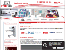 Tablet Screenshot of pfaff-servis.cz